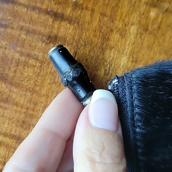 BLACK CALF HAIR HAIRON POUCH - Picture 3 of 6